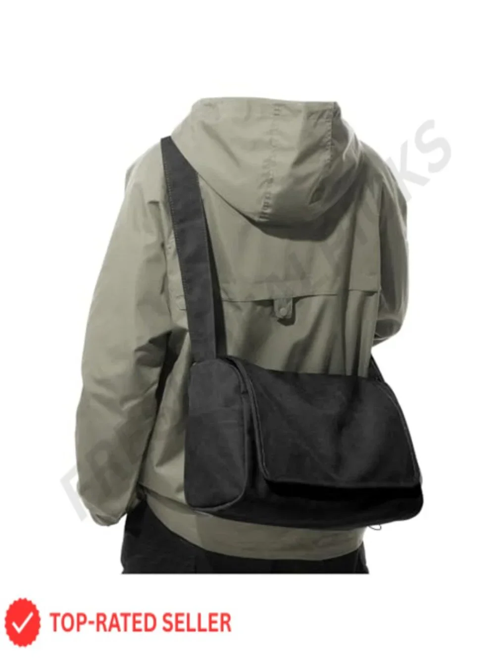 Canvas Messenger Bag for Men Crossbody Laptop Bag Vintage Shoulder Bag